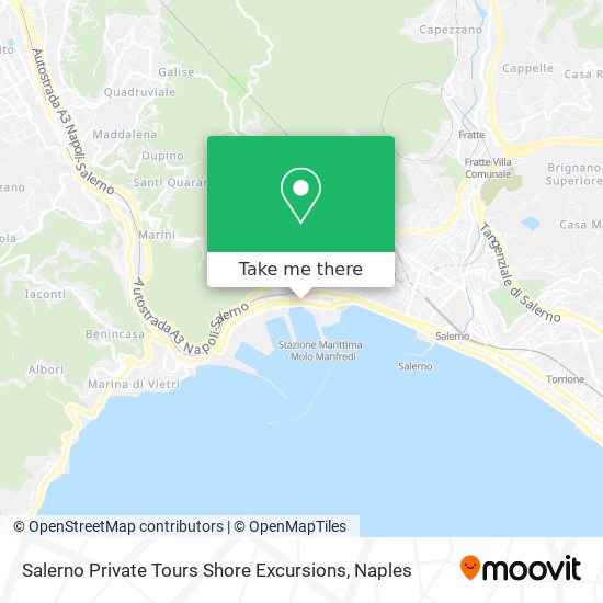 Salerno Private Tours Shore Excursions map