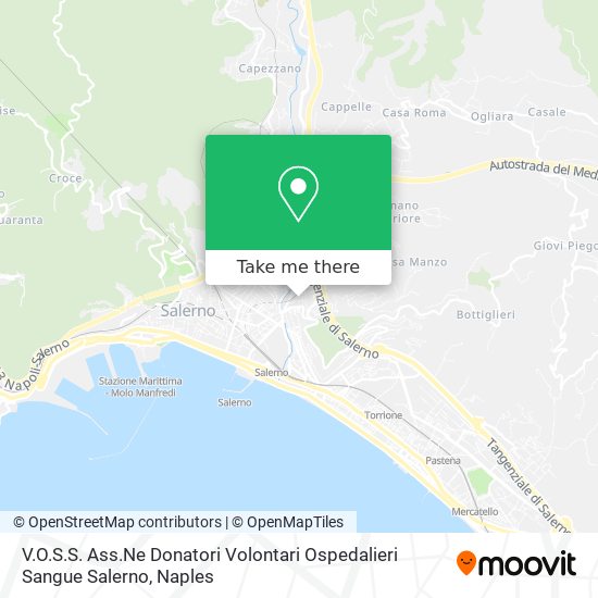 V.O.S.S. Ass.Ne Donatori Volontari Ospedalieri Sangue Salerno map