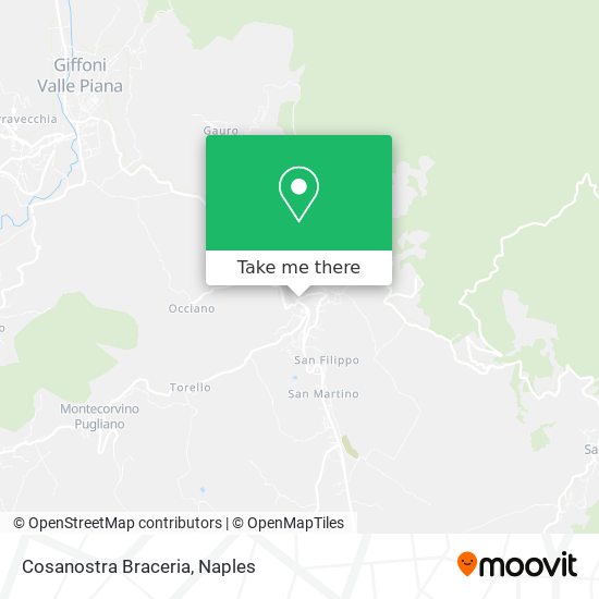 Cosanostra Braceria map