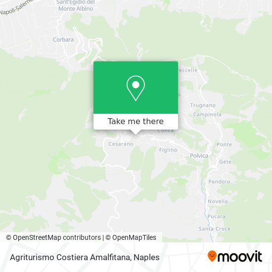 Agriturismo Costiera Amalfitana map