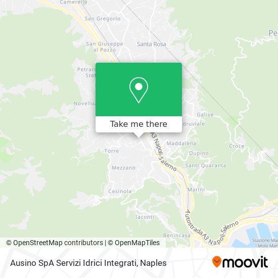 Ausino SpA Servizi Idrici Integrati map