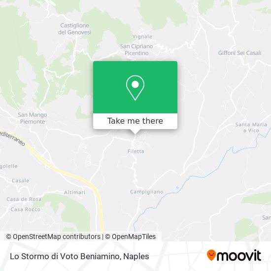 Lo Stormo di Voto Beniamino map