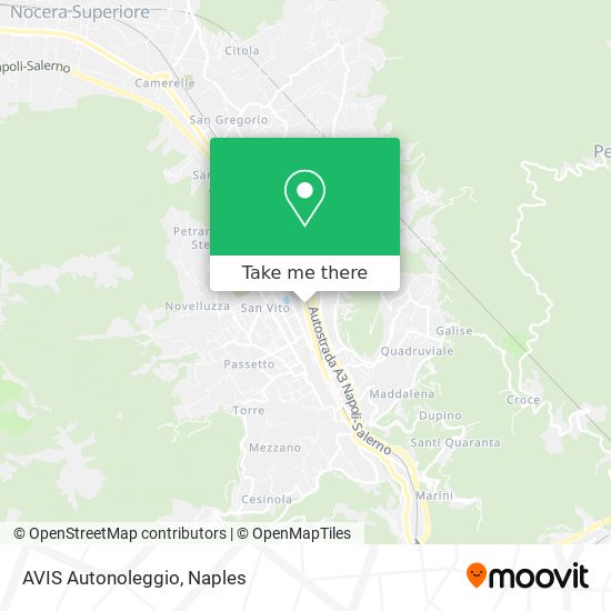 AVIS Autonoleggio map