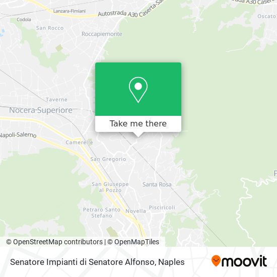 Senatore Impianti di Senatore Alfonso map