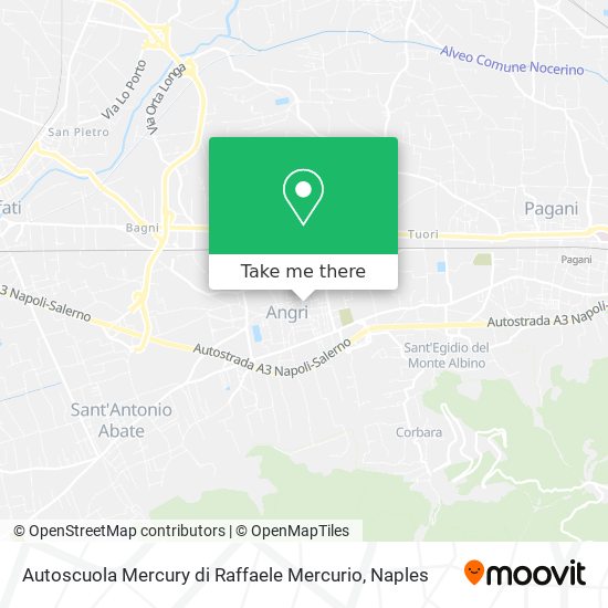 Autoscuola Mercury di Raffaele Mercurio map