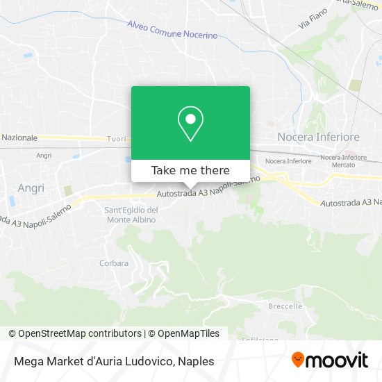 Mega Market d'Auria Ludovico map