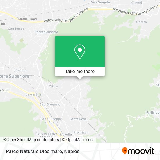 Parco Naturale Diecimare map