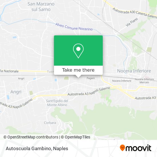 Autoscuola Gambino map