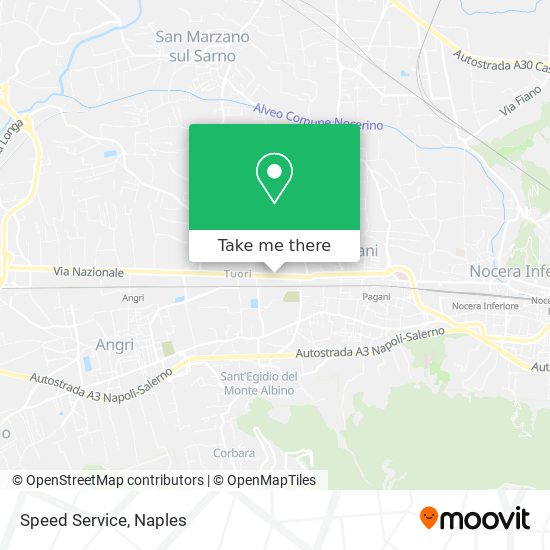 Speed Service map