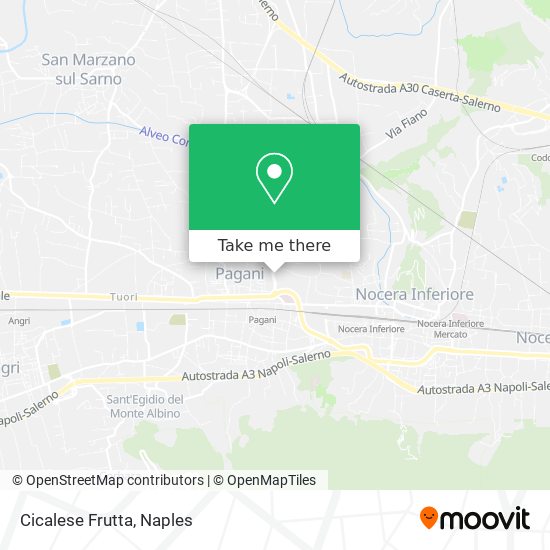Cicalese Frutta map