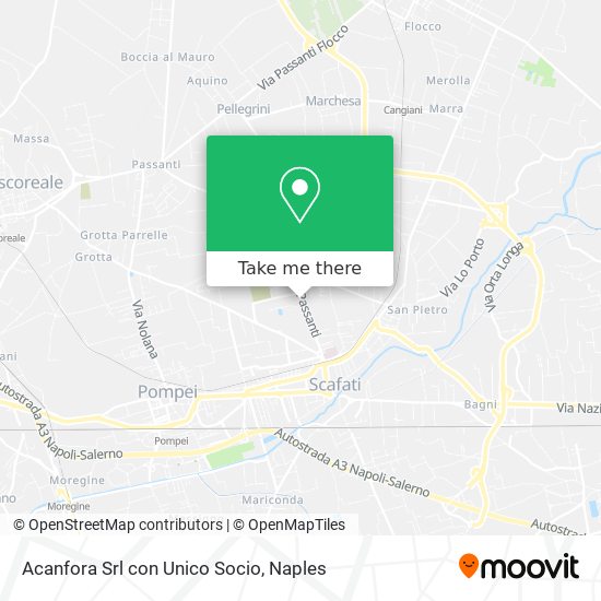 Acanfora Srl con Unico Socio map