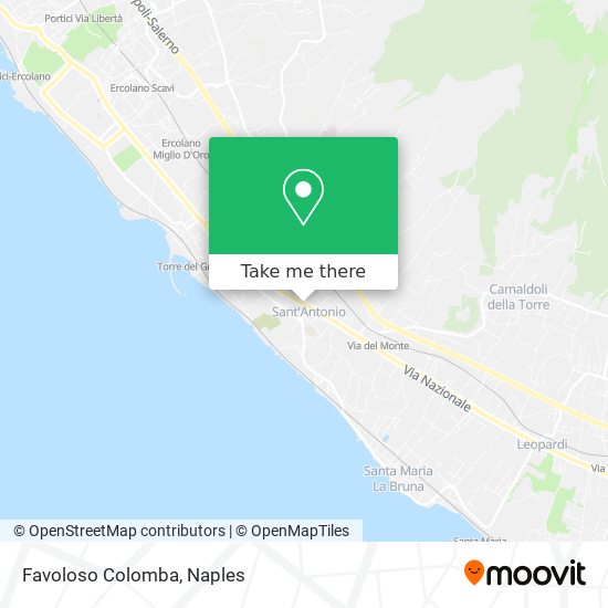 Favoloso Colomba map