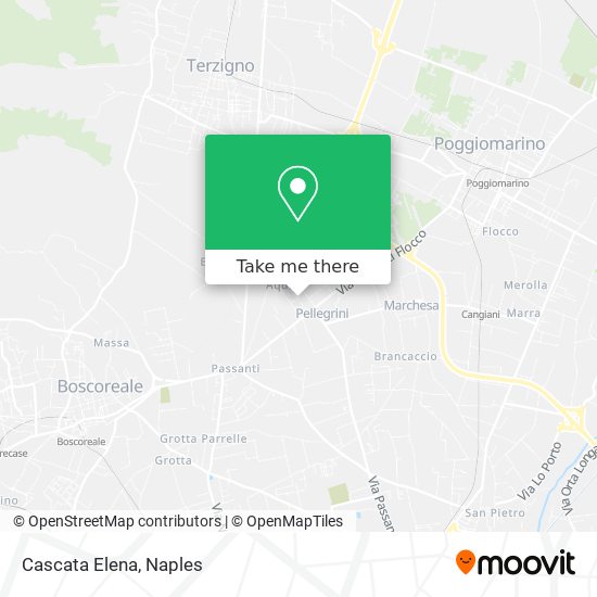 Cascata Elena map