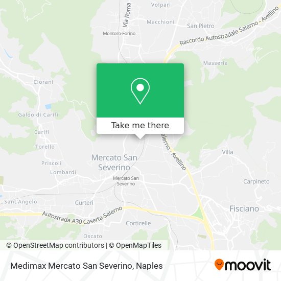 Medimax Mercato San Severino map