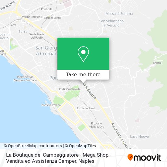 La Boutique del Campeggiatore - Mega Shop - Vendita ed Assistenza Camper map
