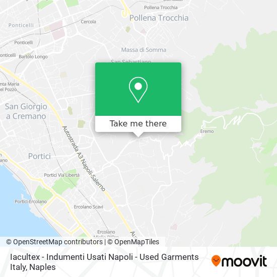 Iacultex - Indumenti Usati Napoli - Used Garments Italy map