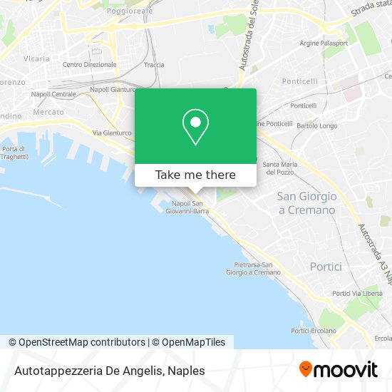 Autotappezzeria De Angelis map