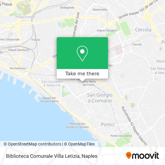Biblioteca Comunale Villa Letizia map