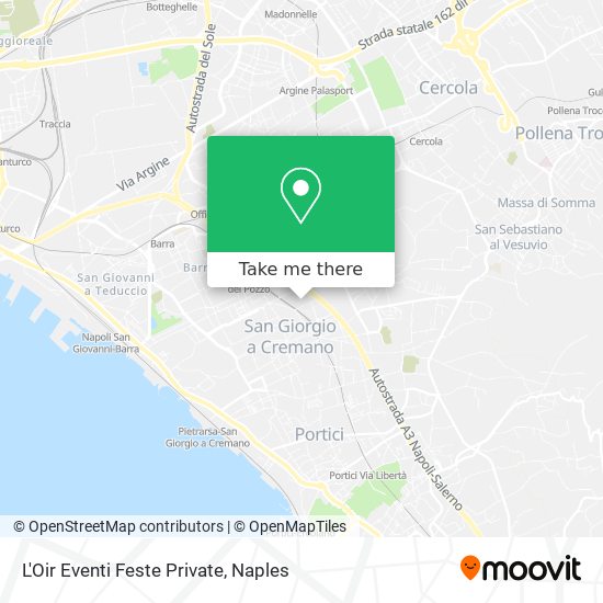 L'Oir Eventi Feste Private map