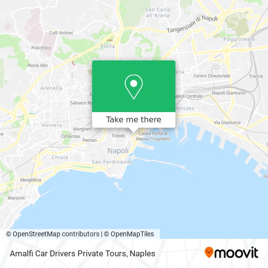 Amalfi Car Drivers Private Tours map
