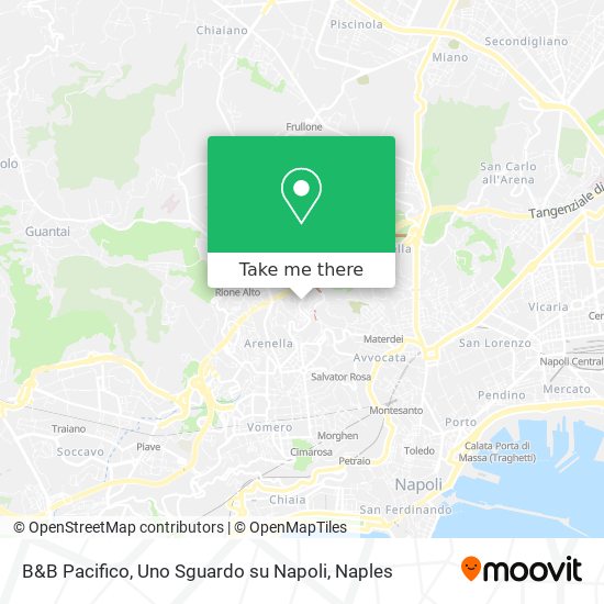 B&B Pacifico, Uno Sguardo su Napoli map