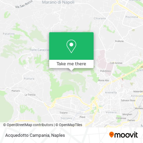 Acquedotto Campania map
