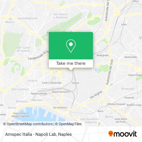 Amspec Italia - Napoli Lab map