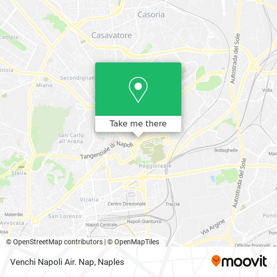 Venchi Napoli Air. Nap map