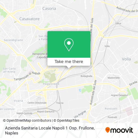 Azienda Sanitaria Locale Napoli 1 Osp. Frullone map