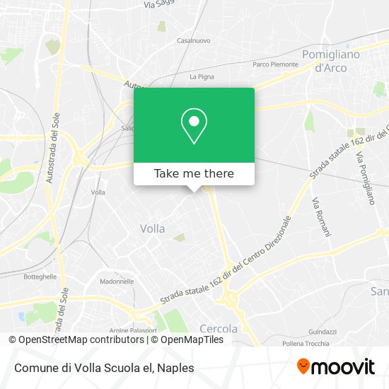 Comune di Volla Scuola el map