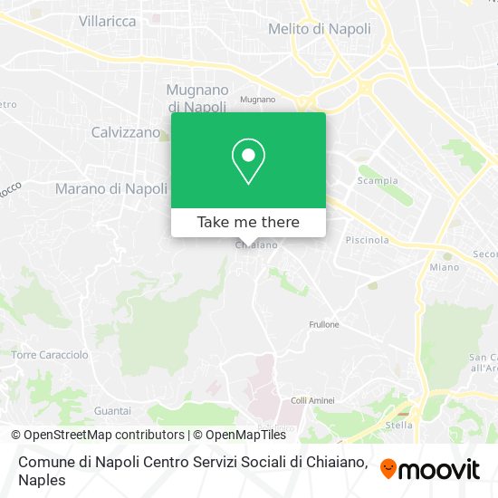 Comune di Napoli Centro Servizi Sociali di Chiaiano map