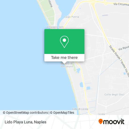 Lido Playa Luna map