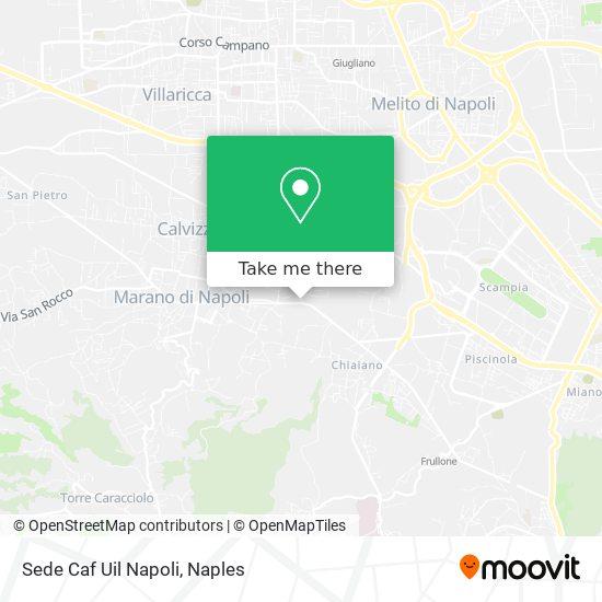 Sede Caf Uil Napoli map