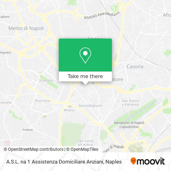 A.S.L. na 1 Assistenza Domiciliare Anziani map