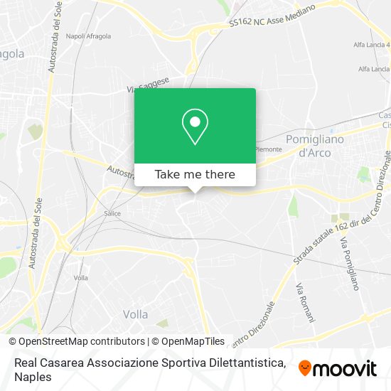 Real Casarea Associazione Sportiva Dilettantistica map