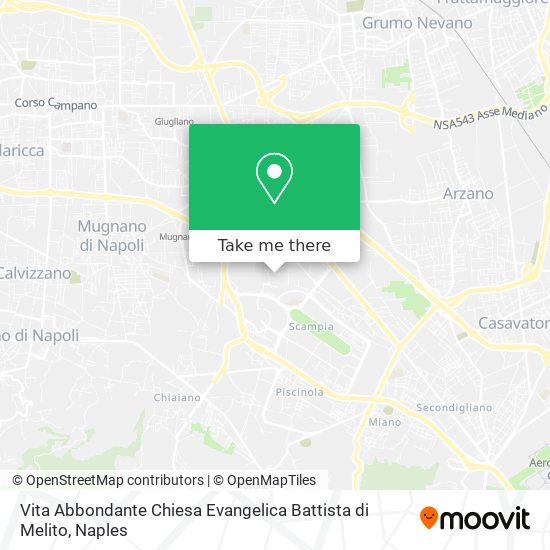 Vita Abbondante Chiesa Evangelica Battista di Melito map