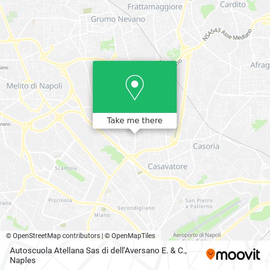 Autoscuola Atellana Sas di dell'Aversano E. & C. map