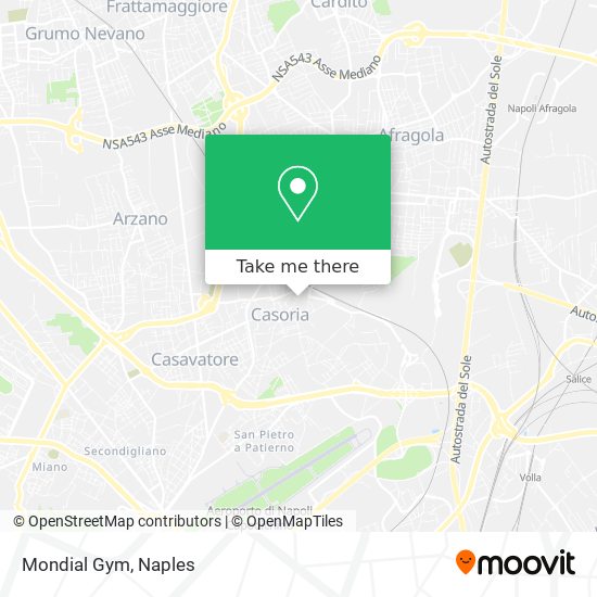 Mondial Gym map