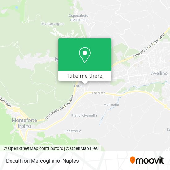 Decathlon Mercogliano map