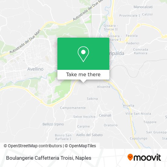 Boulangerie Caffetteria Troisi map