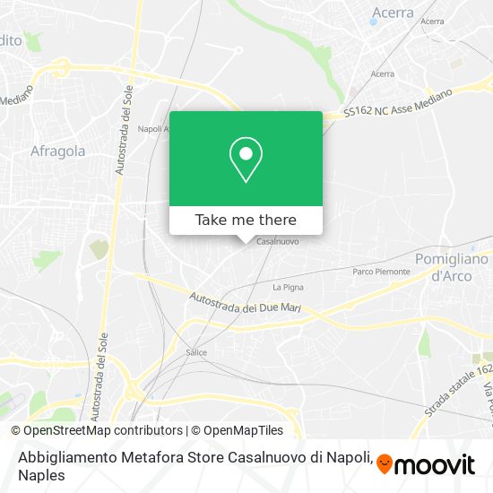 Abbigliamento Metafora Store Casalnuovo di Napoli map