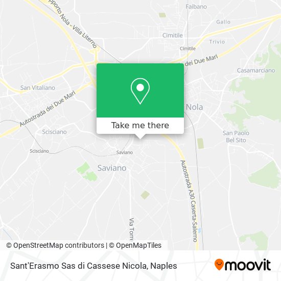 Sant'Erasmo Sas di Cassese Nicola map