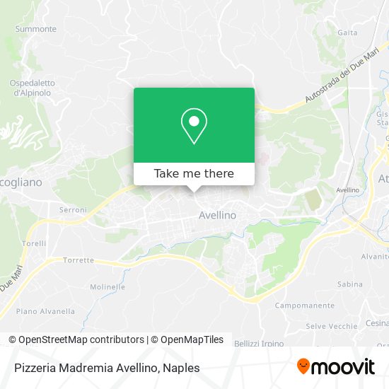 Pizzeria Madremia Avellino map