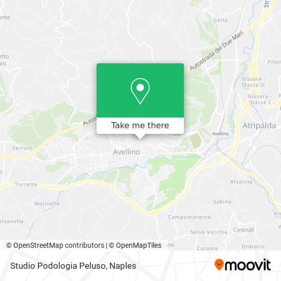 Studio Podologia Peluso map