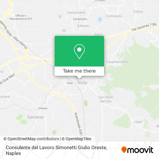 Consulente del Lavoro Simonetti Giulio Oreste map