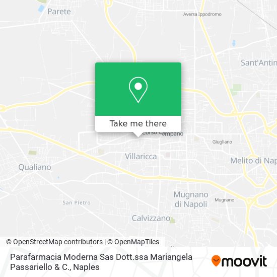 Parafarmacia Moderna Sas Dott.ssa Mariangela Passariello & C. map