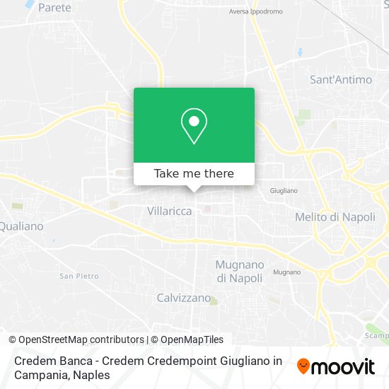 Credem Banca - Credem Credempoint Giugliano in Campania map