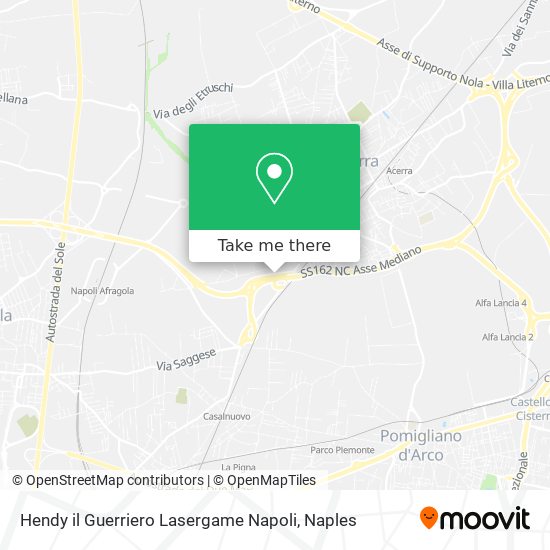 Hendy il Guerriero Lasergame Napoli map