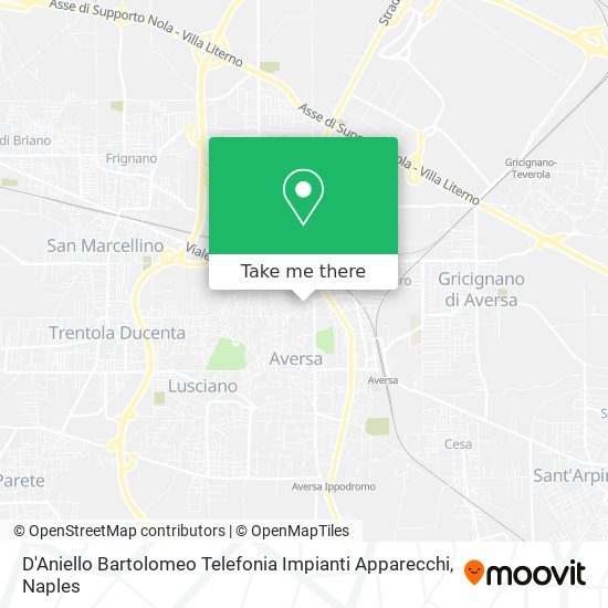 D'Aniello Bartolomeo Telefonia Impianti Apparecchi map