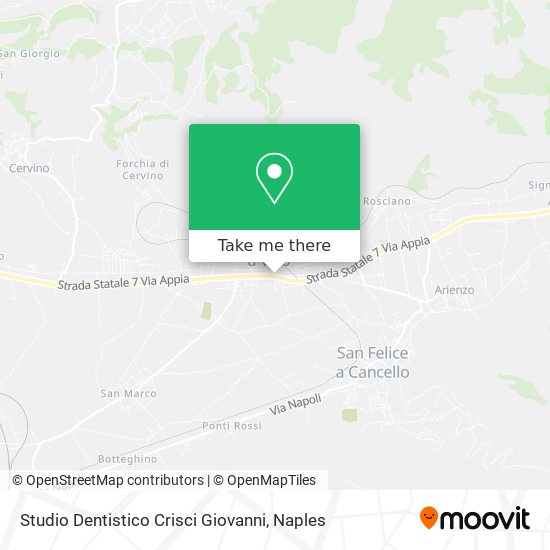 Studio Dentistico Crisci Giovanni map